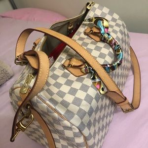 authentic louis vuitton damier azur bandouliere 35